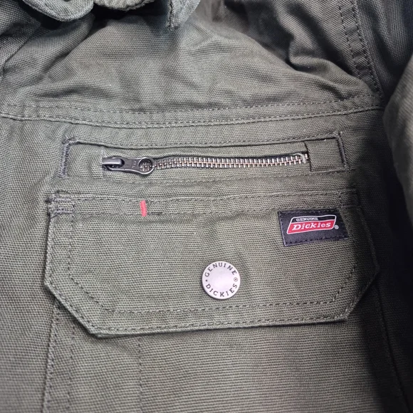 Dickies Olive Green Hooded Field Jacket - Picture 7 of 13